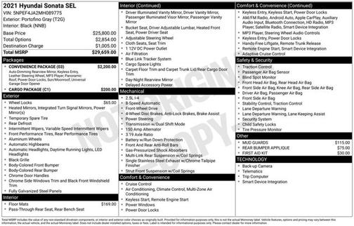 Portofino Gray 2021 Hyundai SONATA SEL