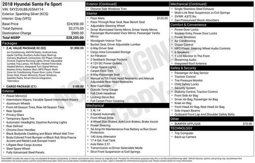 2018 Hyundai Santa Fe Sport 2.4L