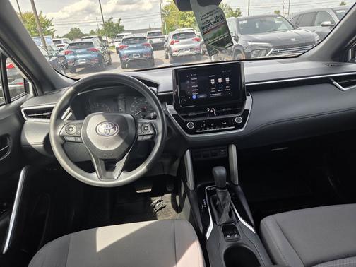 Sonic Silver 2024 Toyota Corolla Cross Hybrid S