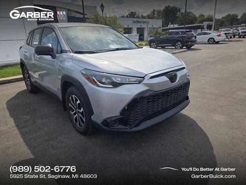 Sonic Silver 2024 Toyota Corolla Cross Hybrid S