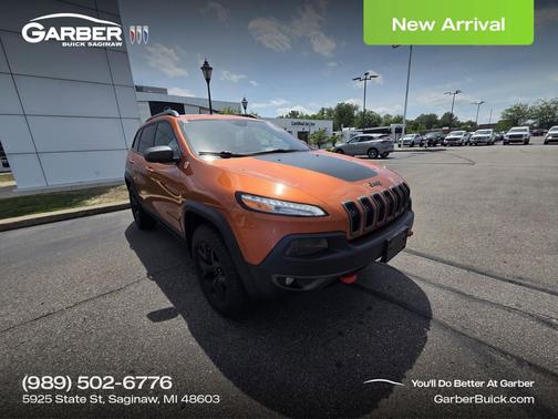 Mango Tango Pearlcoat 2016 Jeep Cherokee Trailhawk