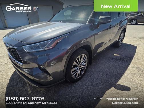 Magnetic Gray Metallic 2021 Toyota Highlander Hybrid Platinum