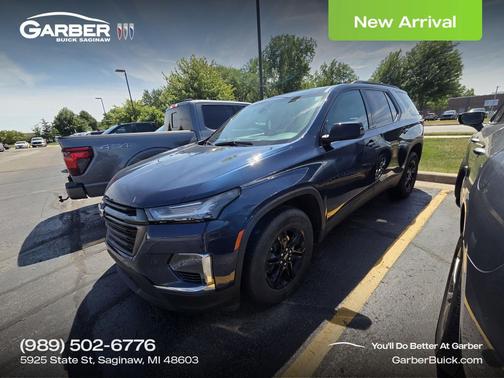 Northsky Blue Metallic 2022 Chevrolet Traverse LS