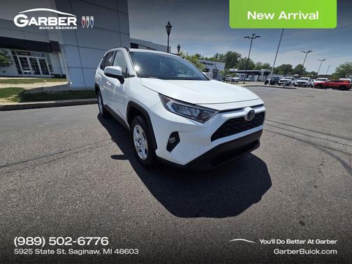 Super White 2019 Toyota RAV4 XLE