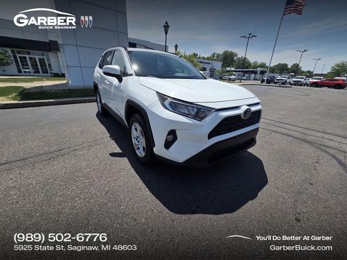 Super White 2019 Toyota RAV4 XLE