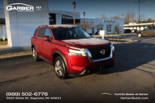 Scarlet Ember 2024 Nissan Pathfinder SV FWD