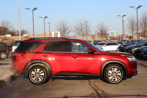 Scarlet Ember 2024 Nissan Pathfinder SV FWD