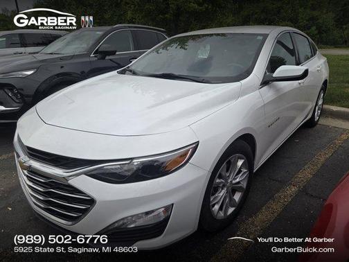 Summit White 2023 Chevrolet Malibu FWD 1LT