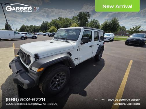 Bright White Clearcoat 2024 Jeep Wrangler Sport S