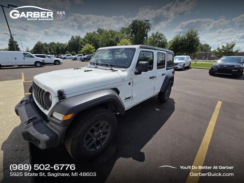 Bright White Clearcoat 2024 Jeep Wrangler Sport S