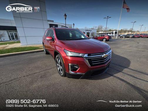 Radiant Red Tintcoat 2023 Chevrolet Traverse LT Leather