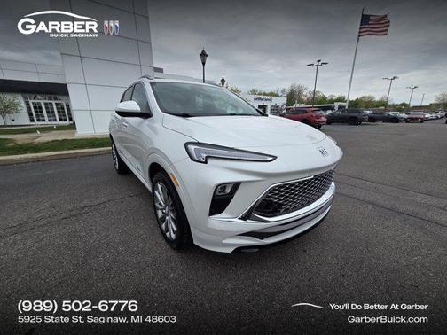 White Frost Tricoat 2025 Buick Encore GX Avenir