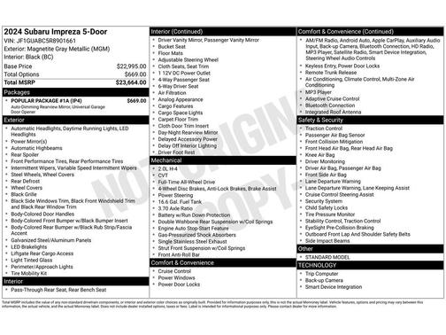 2024 Subaru Impreza Base