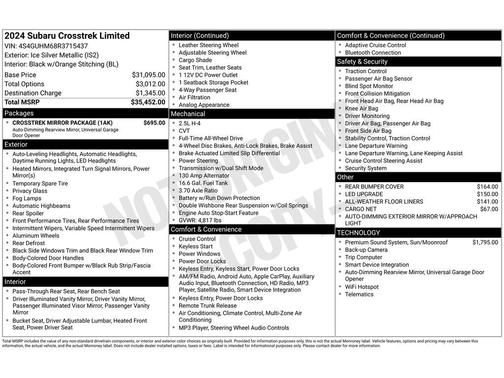 2024 Subaru Crosstrek Limited