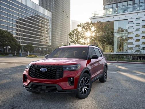 Rapid Red Metallic Tinted Clearcoat 2026 Ford Explorer ST-Line