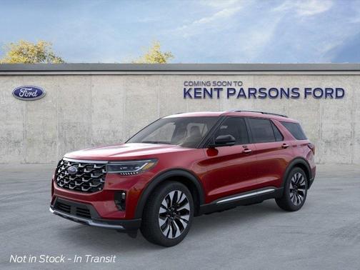 Red 2026 Ford Explorer Platinum