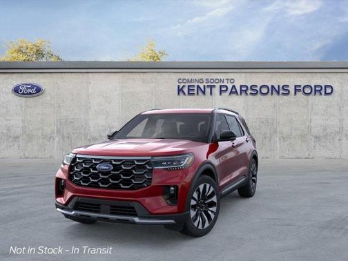 Red 2026 Ford Explorer Platinum