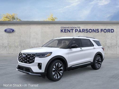 White 2026 Ford Explorer Platinum
