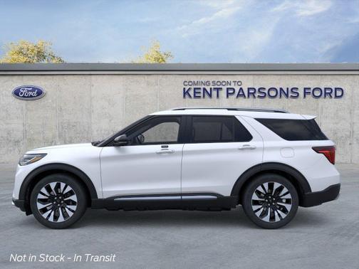 White 2026 Ford Explorer Platinum