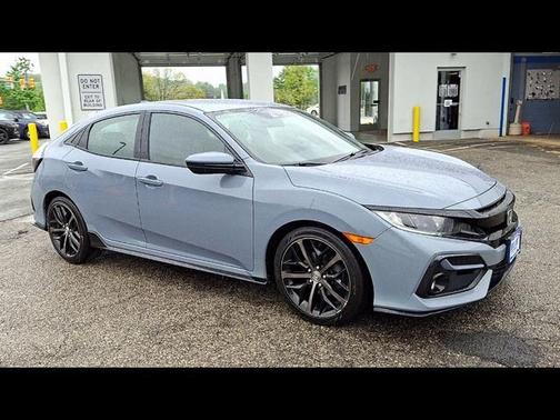 Aegean Blue Metallic 2021 Honda Civic Sport