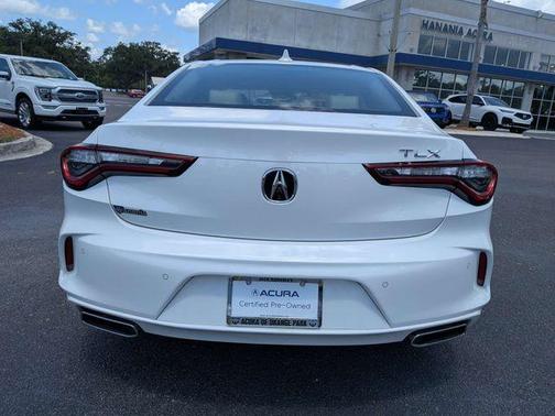 Platinum White Pearl 2025 Acura TLX Technology