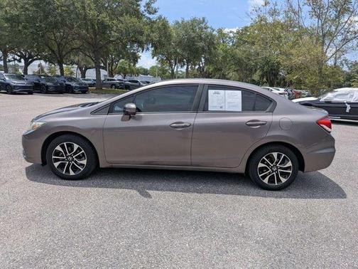 Modern Steel Metallic 2014 Honda Civic EX