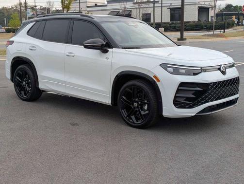 Opal White W/Deep Black Roof 2026 Volkswagen Tiguan 2.0T SE R-Line Black