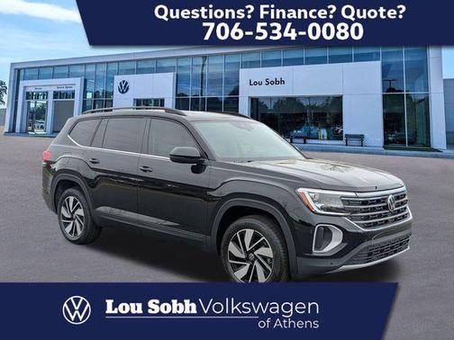 Deep Black Pearl Effect 2026 Volkswagen Atlas 2.0T SE W/TECHNOLOGY