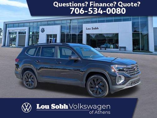 Deep Black Pearl Effect 2026 Volkswagen Atlas Cross Sport 2.0T SE W/TECHNOLOGY