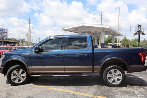 Blue 2016 Ford F-150 Lariat