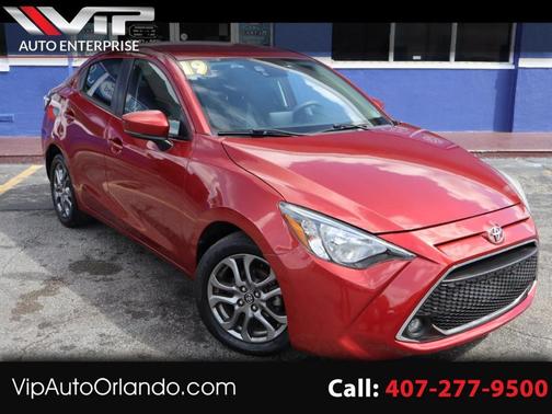 Red 2019 Toyota Yaris Sedan XLE