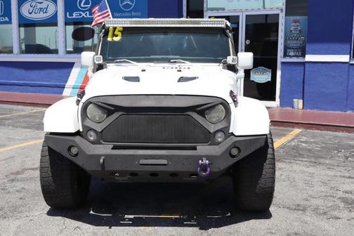 White 2015 Jeep Wrangler Unlimited Sahara