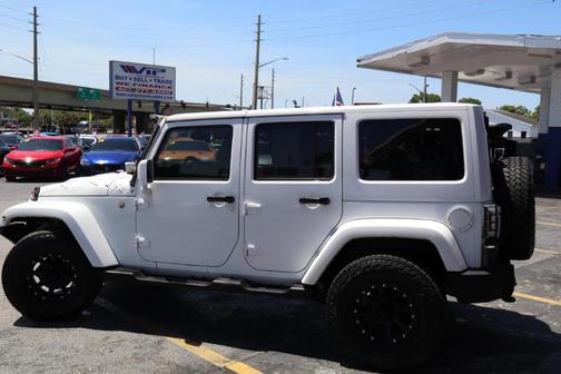 White 2015 Jeep Wrangler Unlimited Sahara