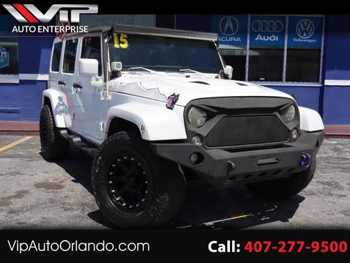 White 2015 Jeep Wrangler Unlimited Sahara