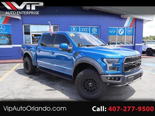 Blue 2017 Ford F-150 Raptor