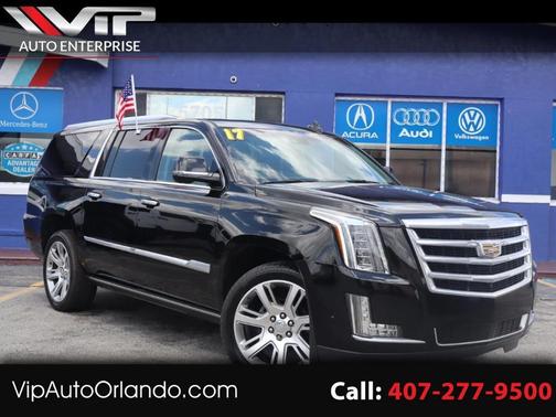 Black 2017 Cadillac Escalade ESV Premium Luxury