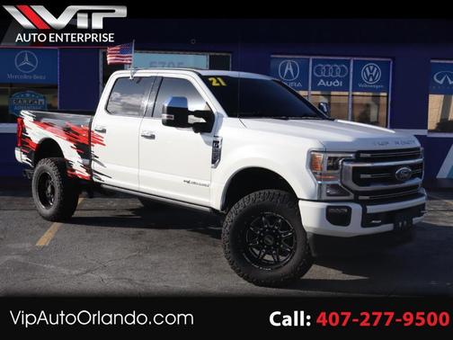 White 2021 Ford F-250 Platinum