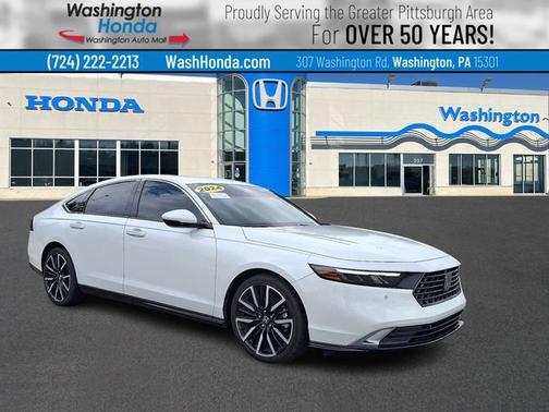 Platinum White Pearl 2024 Honda Accord Hybrid