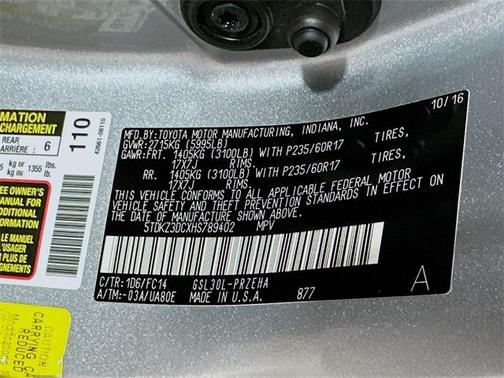 2017 Toyota Sienna LE