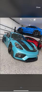Blue 2025 Porsche 718 Cayman GT4 RS