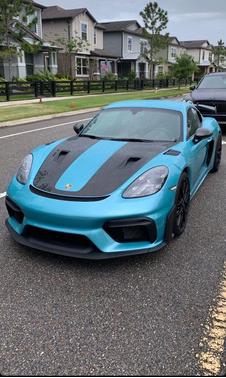 Blue 2025 Porsche 718 Cayman GT4 RS