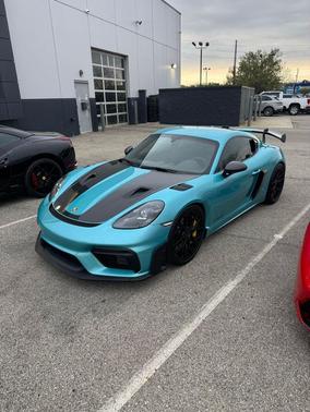 Blue 2025 Porsche 718 Cayman GT4 RS