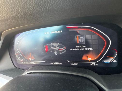 Carbon Black Metallic 2022 BMW X6 M50i