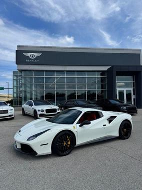 White 2017 Ferrari 488 Spider Base