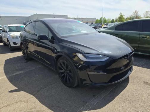 Solid Black 2022 Tesla Model X Plaid Tri Motor All-Wheel Drive