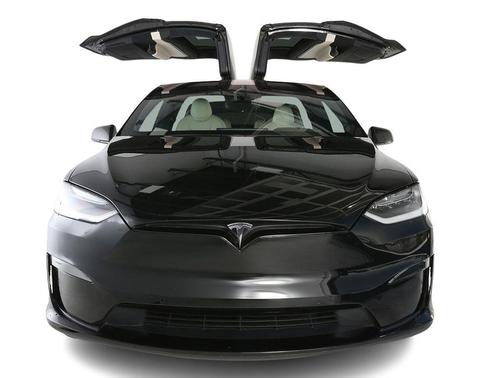 Solid Black 2022 Tesla Model X Plaid Tri Motor All-Wheel Drive