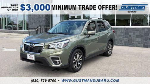 Jasper Green Metallic 2019 Subaru Forester Limited