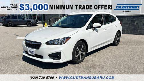 Crystal White Pearl 2019 Subaru Impreza 2.0i Premium