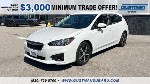 Crystal White Pearl 2019 Subaru Impreza 2.0i Premium