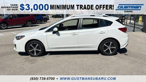 Crystal White Pearl 2019 Subaru Impreza 2.0i Premium